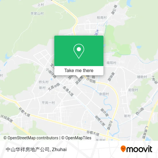 中山华祥房地产公司 map