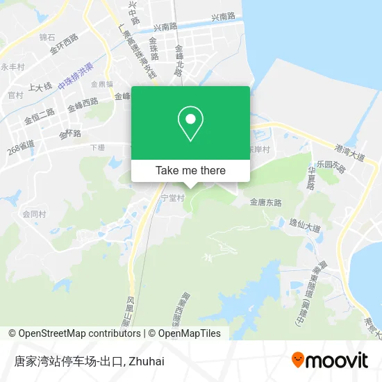 唐家湾站停车场-出口 map