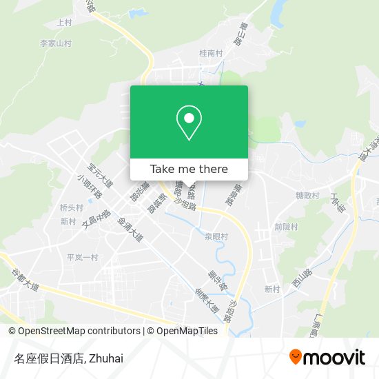 名座假日酒店 map