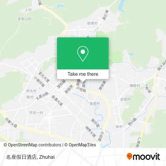 名座假日酒店 map