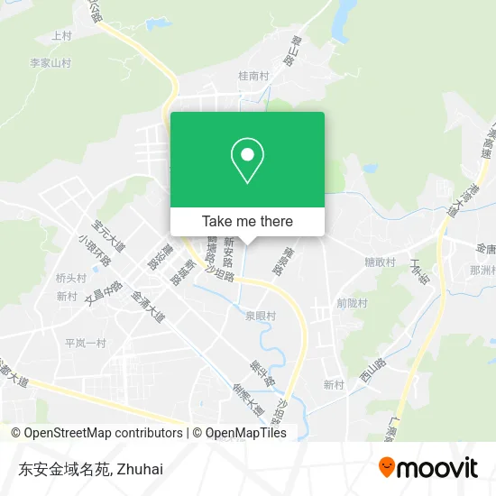 东安金域名苑 map