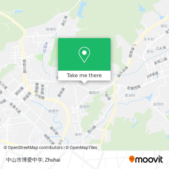 中山市博爱中学 map