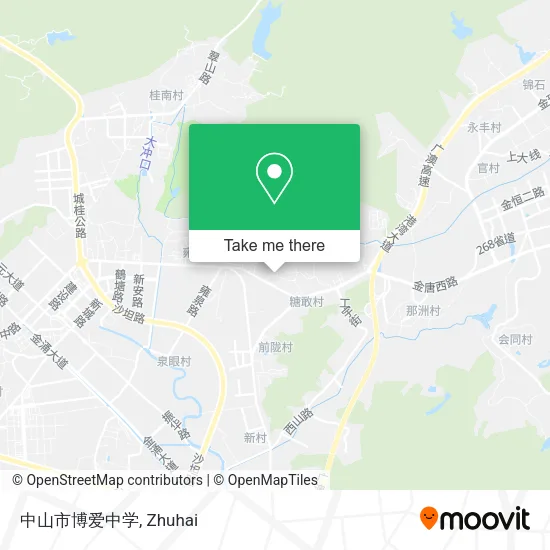 中山市博爱中学 map