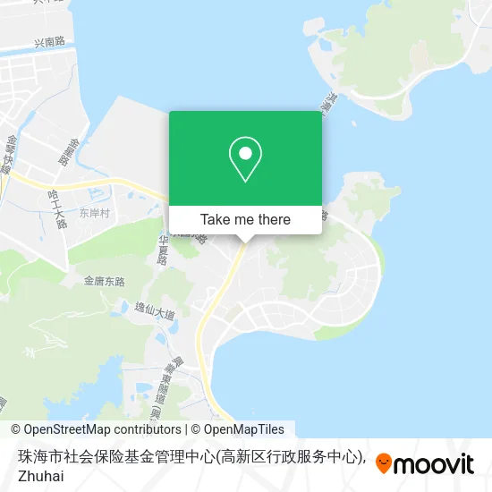 珠海市社会保险基金管理中心(高新区行政服务中心) map
