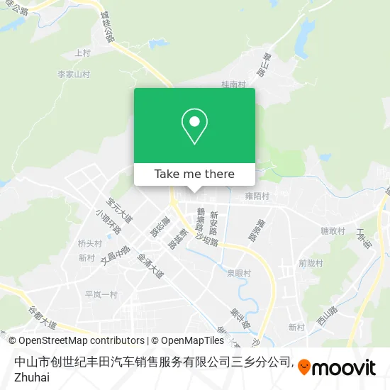 中山市创世纪丰田汽车销售服务有限公司三乡分公司 map