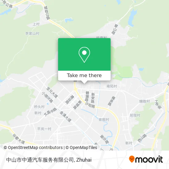 中山市中通汽车服务有限公司 map