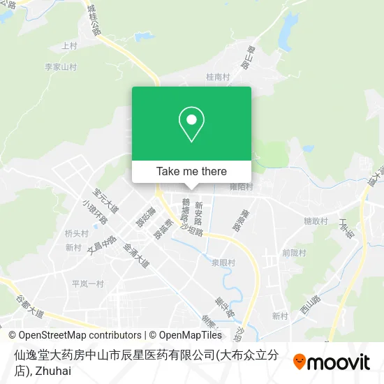 仙逸堂大药房中山市辰星医药有限公司(大布众立分店) map