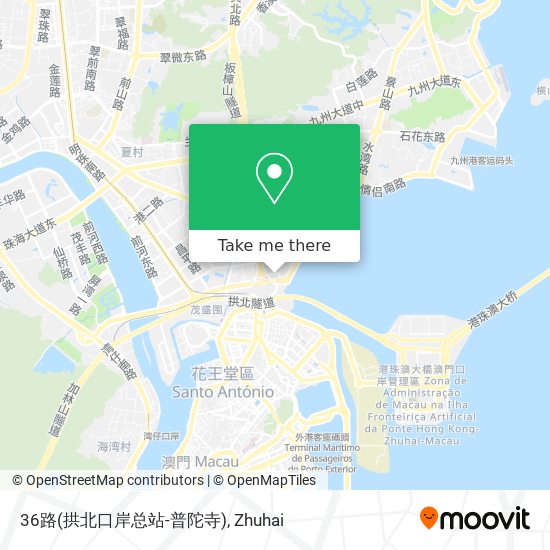 36路(拱北口岸总站-普陀寺) map