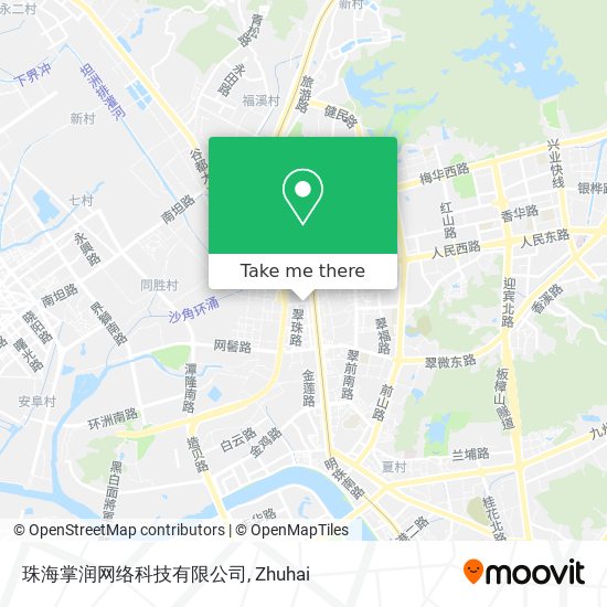 珠海掌润网络科技有限公司 map