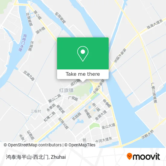 鸿泰海半山-西北门 map