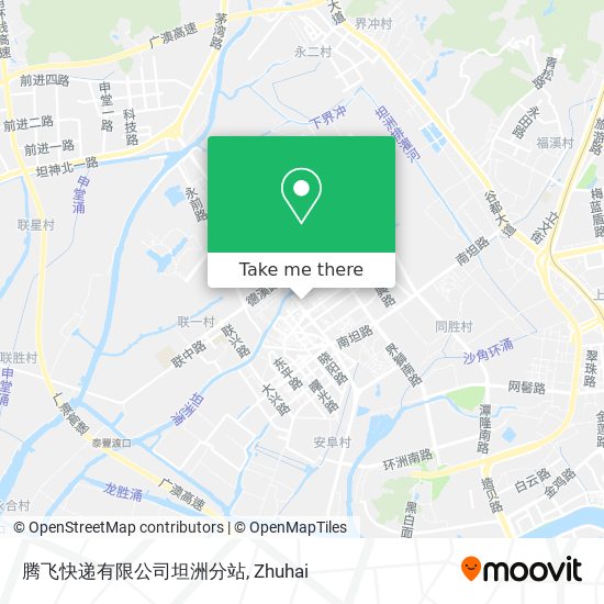 腾飞快递有限公司坦洲分站 map