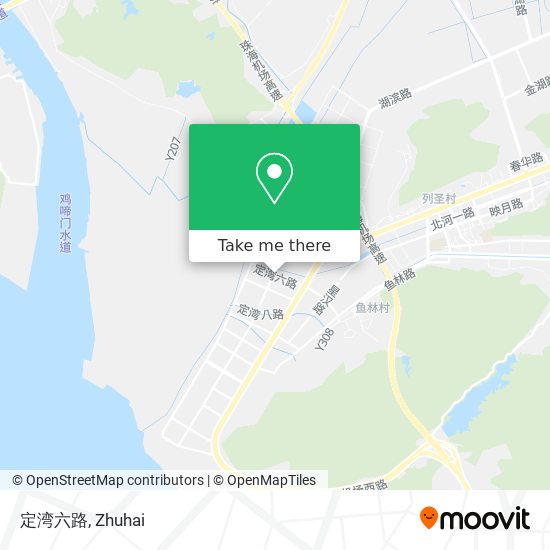定湾六路 map
