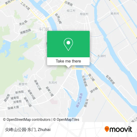 尖峰山公园-东门 map