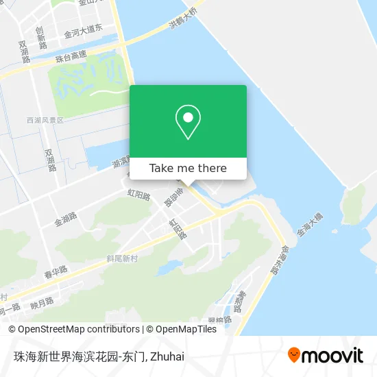 珠海新世界海滨花园-东门 map
