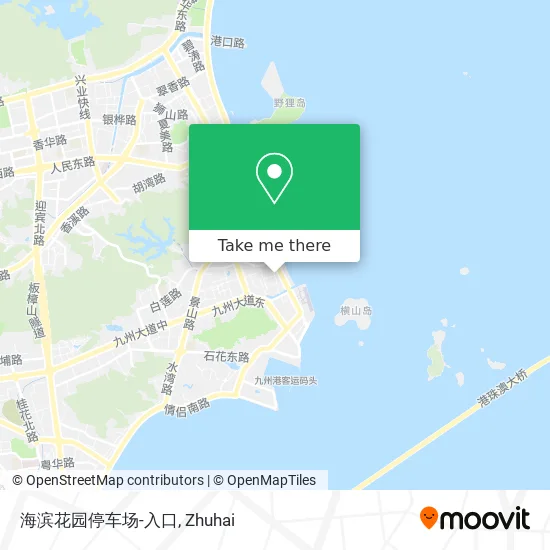 海滨花园停车场-入口 map