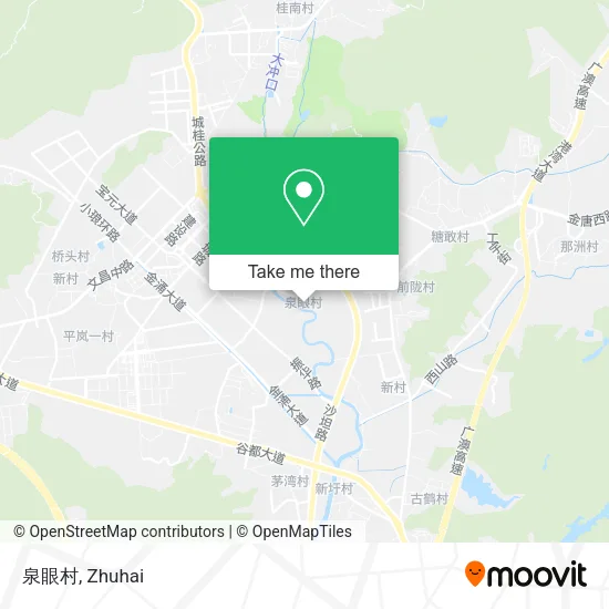 泉眼村 map