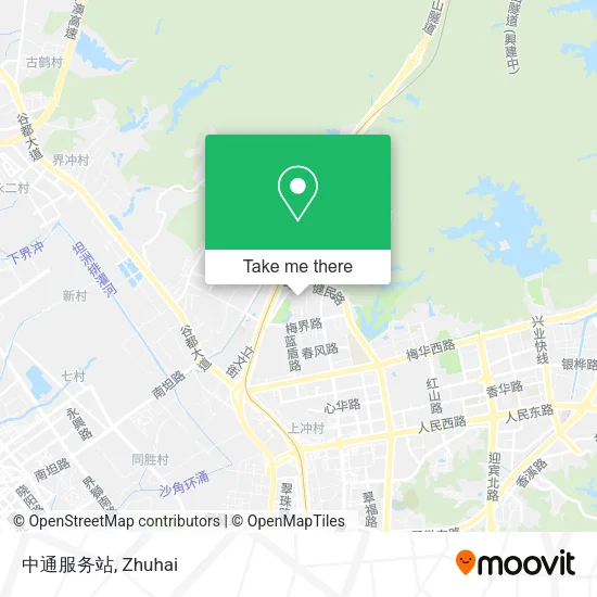 中通服务站 map
