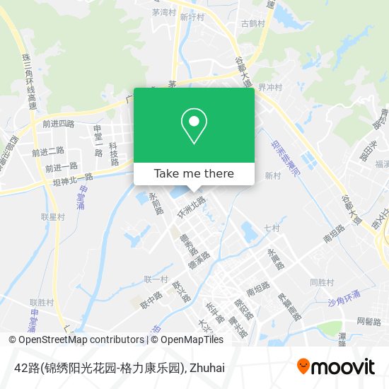 42路(锦绣阳光花园-格力康乐园) map