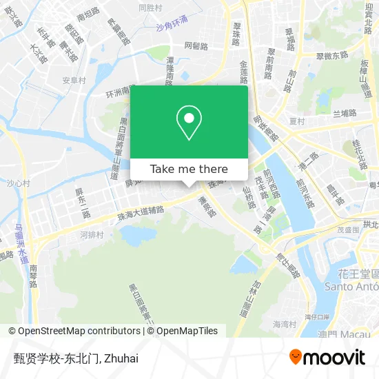 甄贤学校-东北门 map