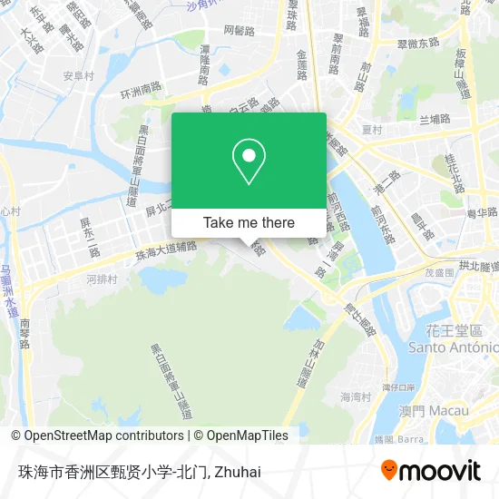 珠海市香洲区甄贤小学-北门 map