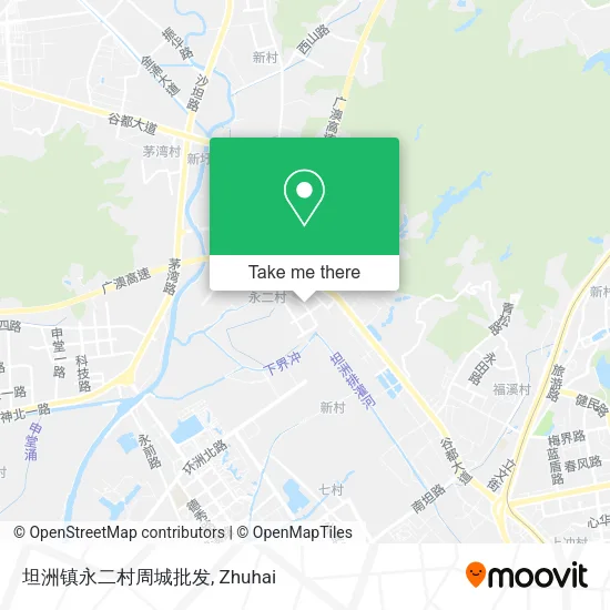 坦洲镇永二村周城批发 map
