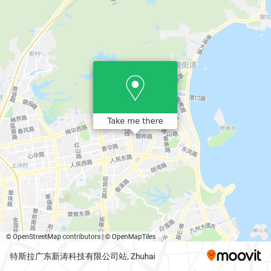 特斯拉广东新涛科技有限公司站 map