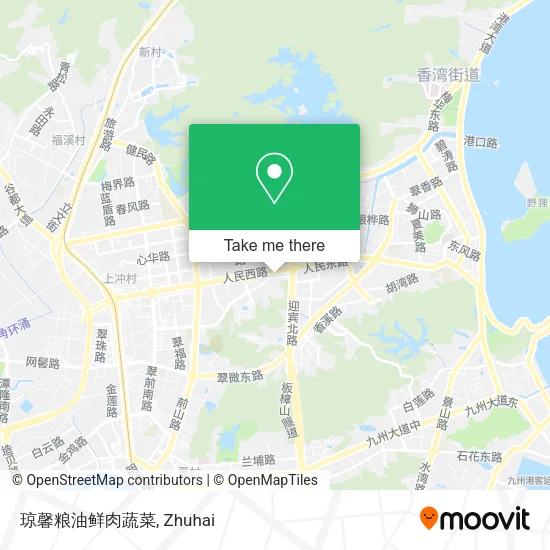 琼馨粮油鲜肉蔬菜 map