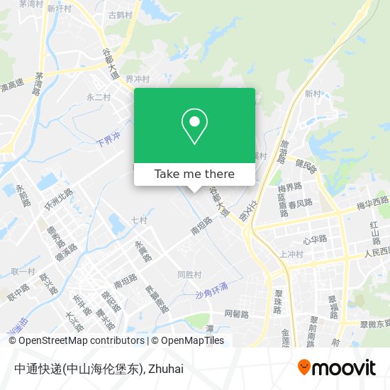 中通快递(中山海伦堡东) map