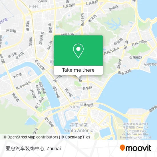 亚忠汽车装饰中心 map