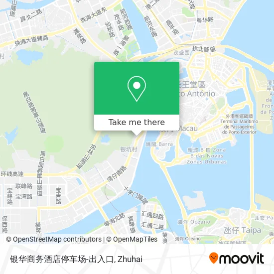 银华商务酒店停车场-出入口 map