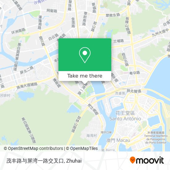 茂丰路与屏湾一路交叉口 map