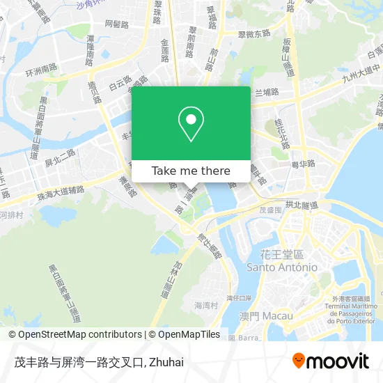 茂丰路与屏湾一路交叉口 map