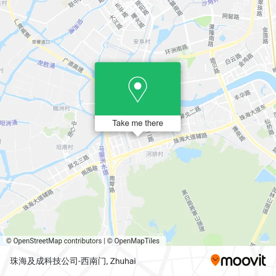 珠海及成科技公司-西南门 map