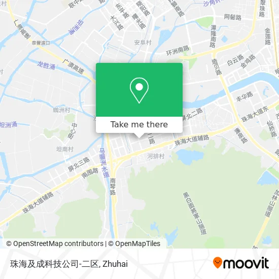 珠海及成科技公司-二区 map