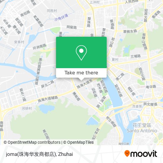 joma(珠海华发商都店) map