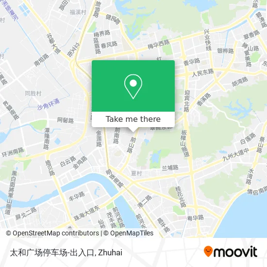 太和广场停车场-出入口 map