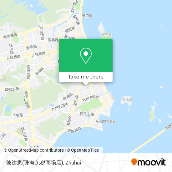 彼达思(珠海免税商场店) map