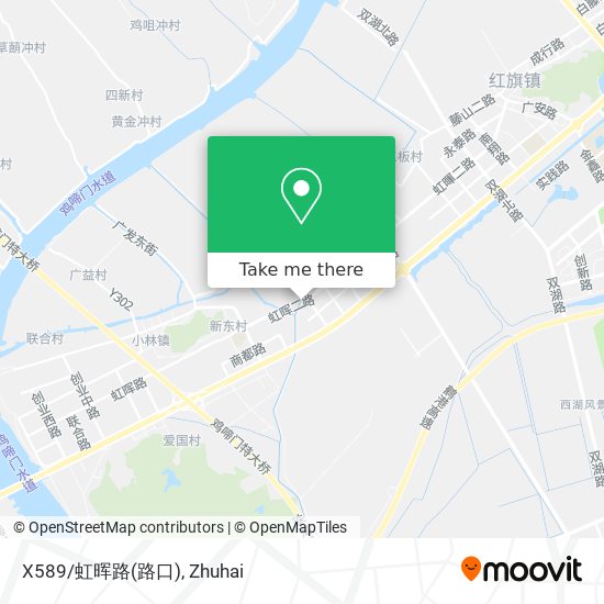 X589/虹晖路(路口) map
