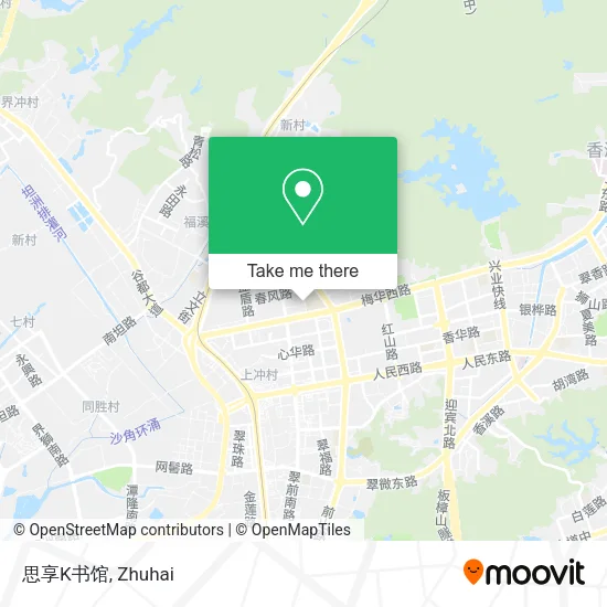 思享K书馆 map