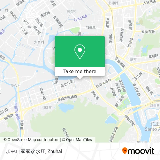 加林山家家欢水庄 map