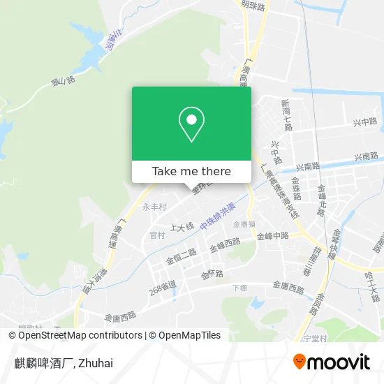 麒麟啤酒厂 map