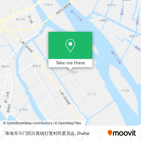 珠海市斗门区白蕉镇灯笼村民委员会 map