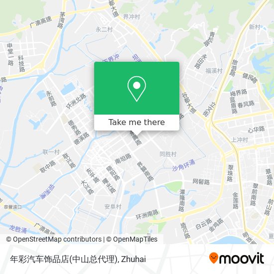 年彩汽车饰品店(中山总代理) map