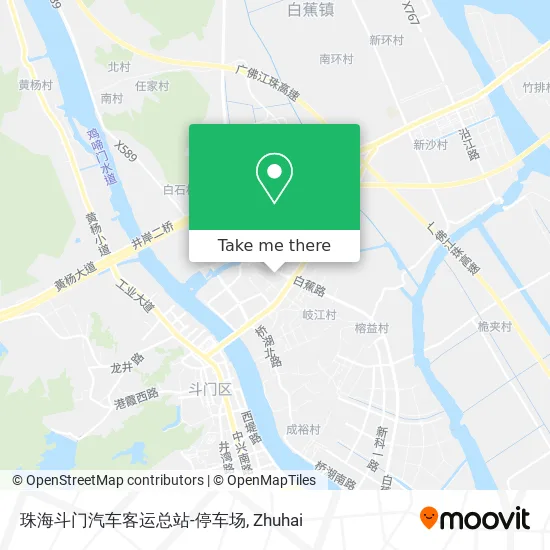 珠海斗门汽车客运总站-停车场 map