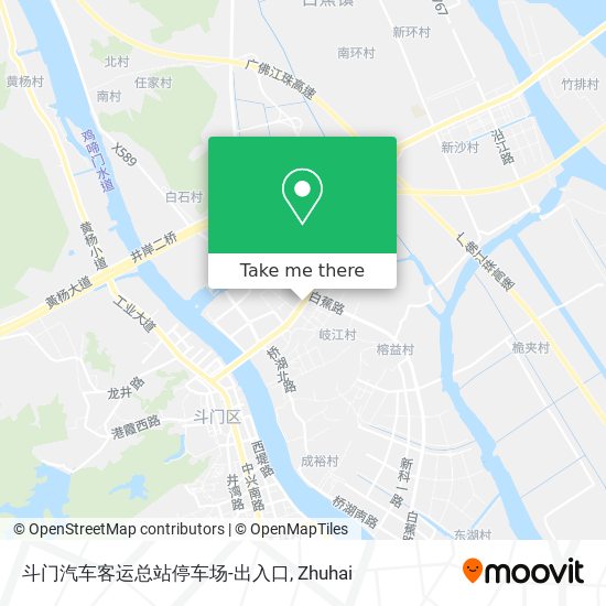 斗门汽车客运总站停车场-出入口 map