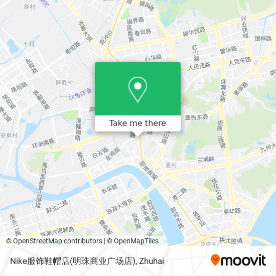 Nike服饰鞋帽店(明珠商业广场店) map