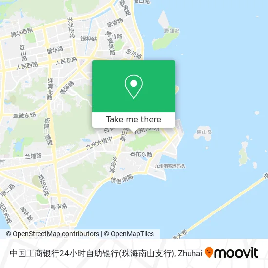 中国工商银行24小时自助银行(珠海南山支行) map