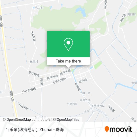 百乐泉(珠海总店) map