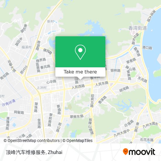 顶峰汽车维修服务 map
