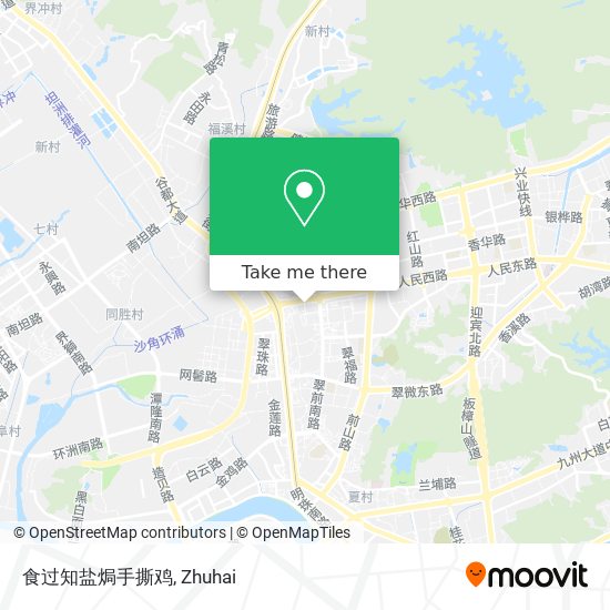 食过知盐焗手撕鸡 map